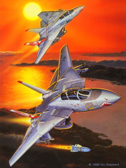 "Sundowners Tomcats" Stu Shepherd S/N Limited Edition Print